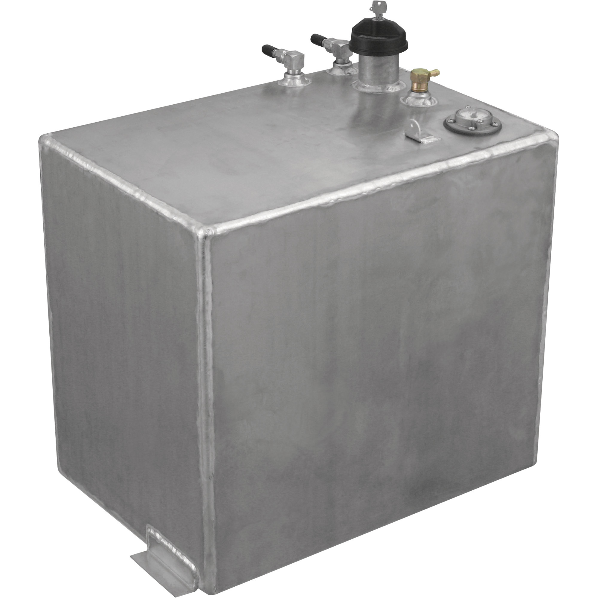 RDS Aluminum Auxiliary Fuel Tank, 20Gallon, Rectangular, Smooth, Model